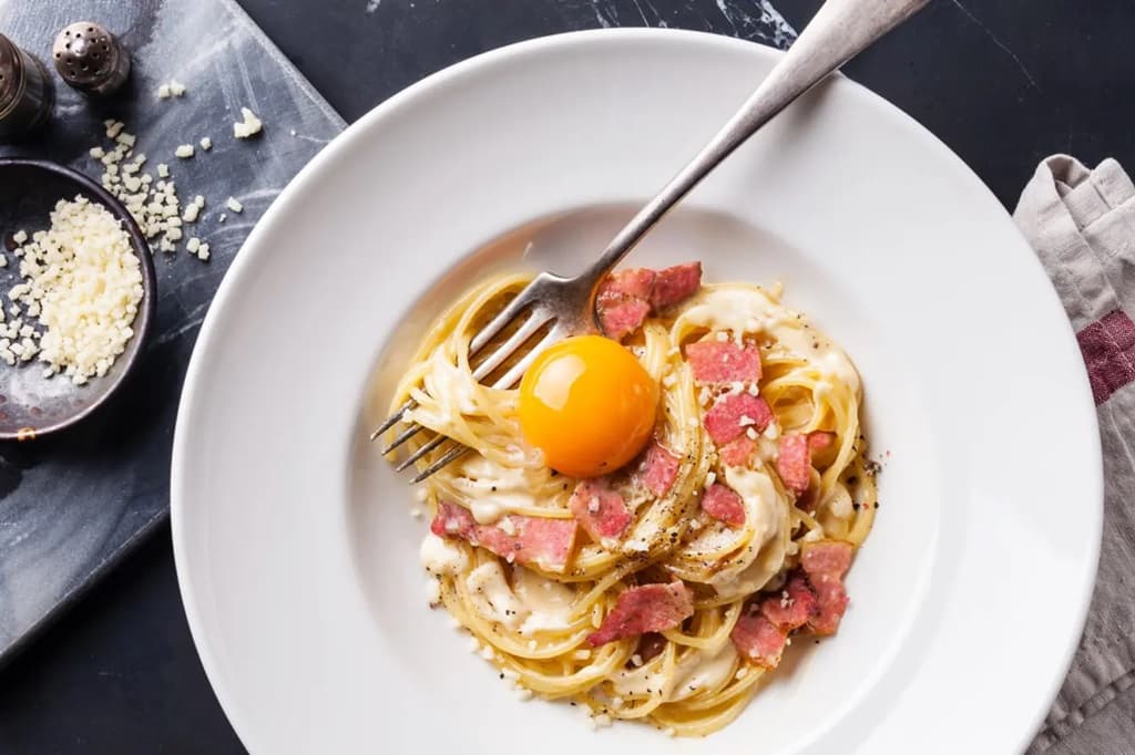 Salami Carbonara resepti